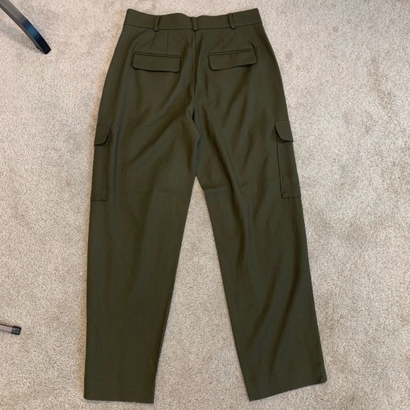 RW&CO green khaki high waisted cargo pants - Sz 4 - NWT - Picture 3 of 9